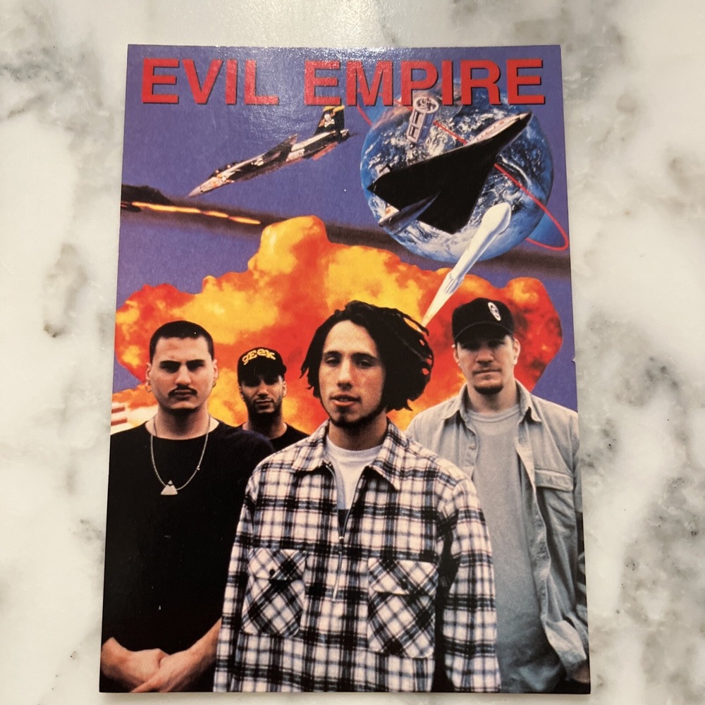 Evil Empire Musician Printed In England Postcard Unused Vtg